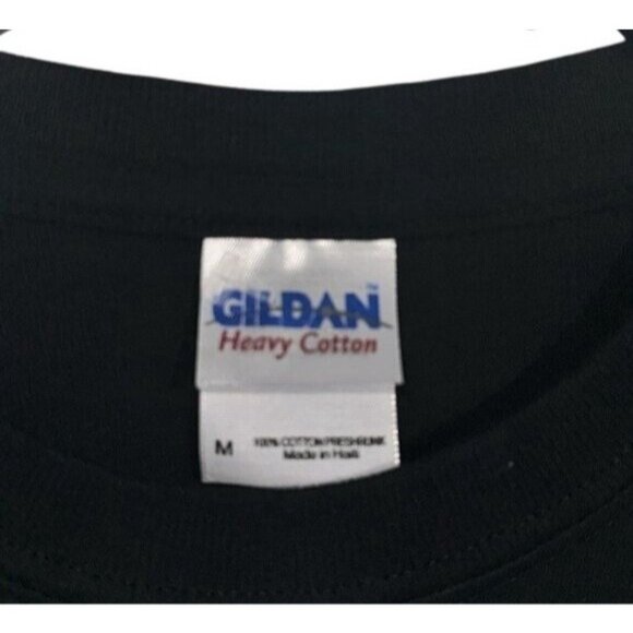 Indianapolis Indiana Graphic T-Shirt Black Gildan Heavy Cotton M - Picture 3 of 6